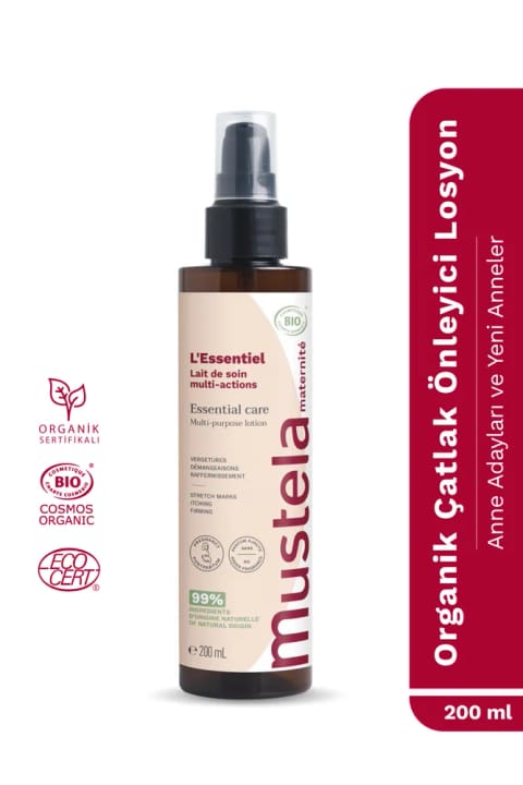 Mustela لوسیون ارگانیک ضد ترک و خارش سفتکننده پوست دوران بارداری