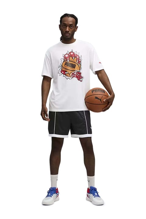 تی‌شرت مردانه Puma مدل Hoopaverse Tee 3 با چاپ، فیت Regular