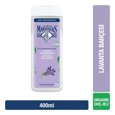 Le Petit Marseillais شاور ژل باغ اسطوخودوس 400 میلیلیتر