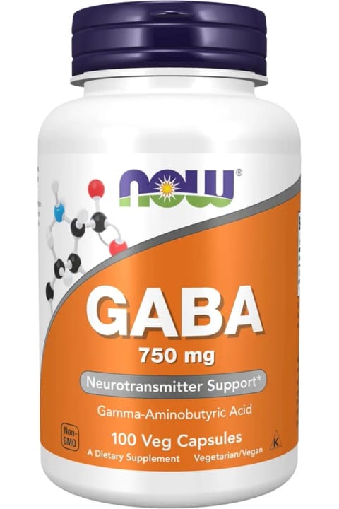 Now Foods GABA 750 mg 100 کپسول وگان - اصالت USA با ضمانت DaphneLabs