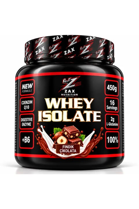 پروتئین وی ایزوله zax nutrition طعم فندق شکلات ۴۵۰ گرم