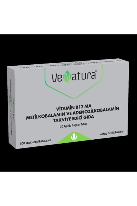 VeNatura ویتامین B12 با متیل کوبالامین و آدنوزیل کوبالامین