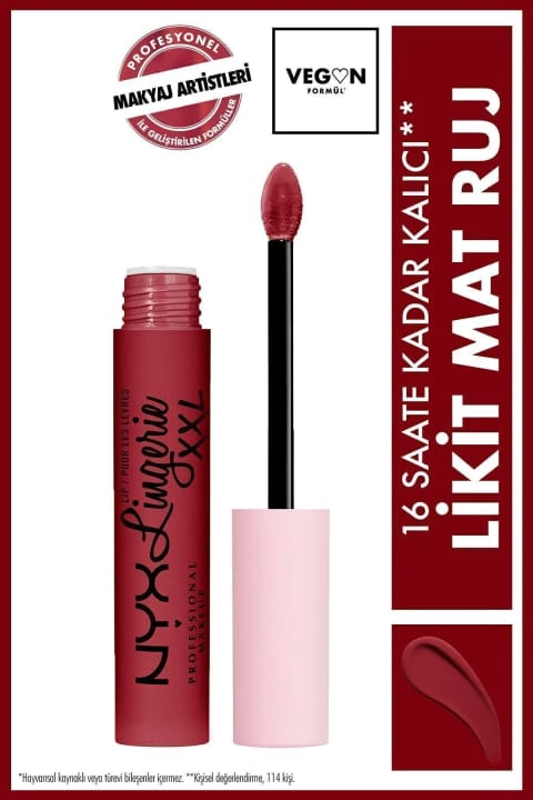 رژ لب مایع مات NYX Professional Makeup Lip Lingerie XXL - Its Hotter