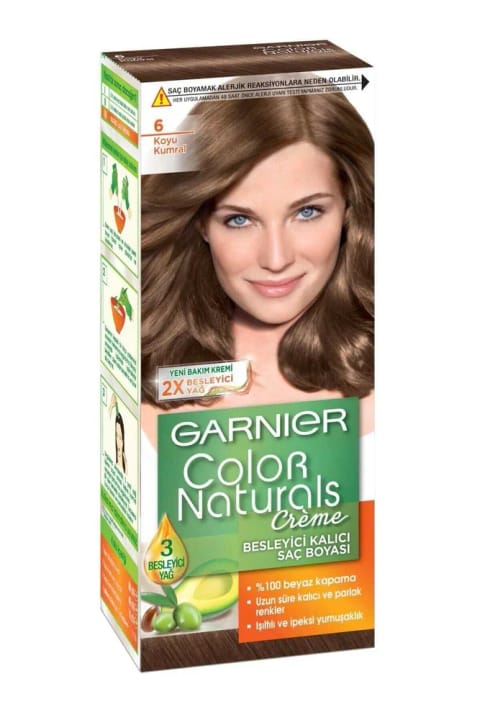 رنگ مو گارنیر - Color Naturals 6 قهوهای تیره