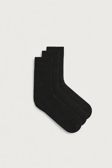 Zara بسته ۳ عددی جوراب ساقدار