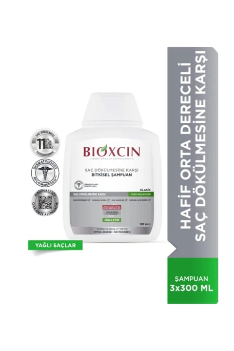 Bioxcin Genesis شامپو ضد ریزش مو 300ml موی چرب