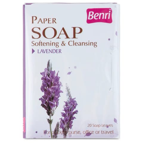 Benri صابون کاغذی اسطوخودوس ۲۰ عددی