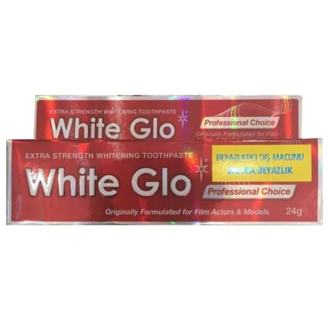 White Glo خمیردندان سفیدکننده فوق قوی سایز مسافرتی ۲۴ گرم