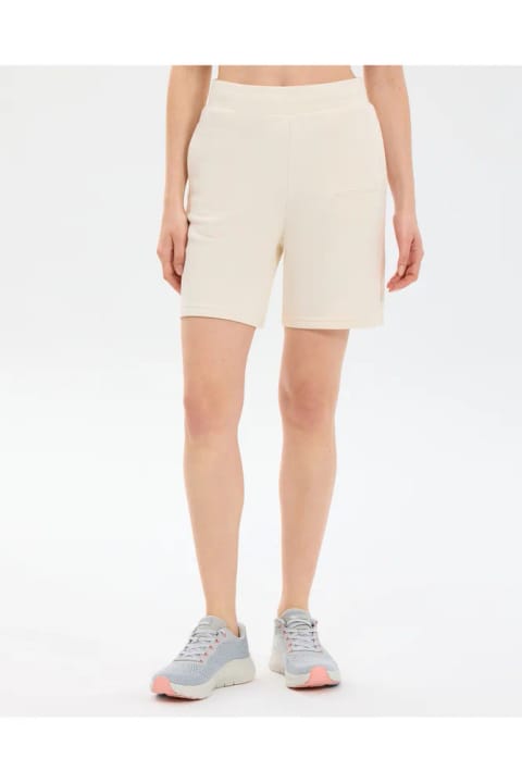 SKECHERS زنانه شورت اساسی ۵ اینچی نخی سفید S2610001-3855