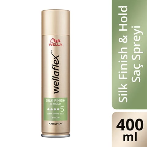 Wella Wellaflex اسپری مو با پایانی ابریشمی و تثبیت کنندگی فوق العاده قوی 400 میلیلیتر