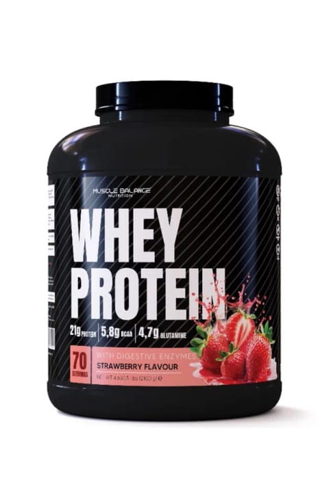 muscle balance nutrition Whey Protein 2100g 70 وعده توتفرنگی