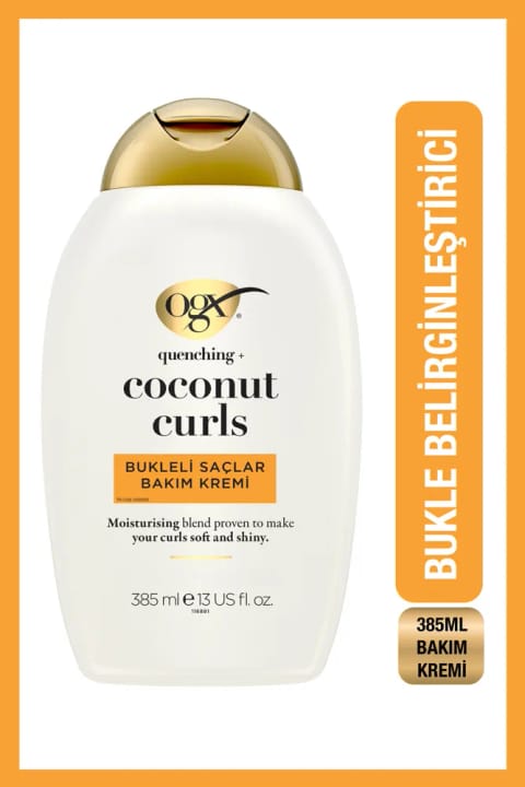 OGX Coconut Curls نرمکننده مو بدون سولفات مخصوص موهای فر ۳۸۵ میلیلیتری
