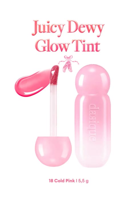 dasique تینت براق با رطوبترسانی و رنگ ملایم Juicy Dewy Glo... — 18 Cold Pink