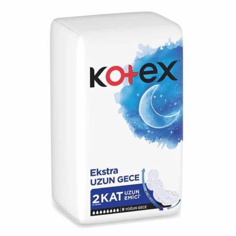 Kotex Ultra نواربهداشتی فوقبلند شبانه ۹ عددی