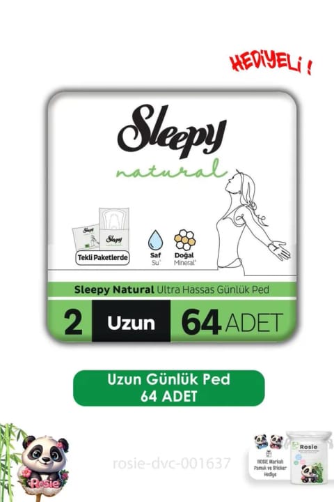 Sleepy Naturel پد روزانه ۶۴ عددی و ROSIE