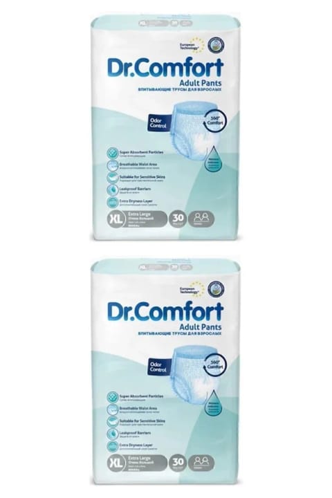 Dr.Comfort شورت جاذب بزرگسال سایز فوق بزرگ (XL) دور کمر 120-170 سانتی‌متر