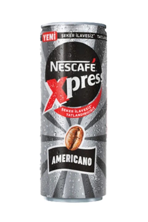 Nescafe شکر بدون Xpress Americano قهوه سرد سیاه 24×250 میلی‌لیتر | بسته اقتصادی