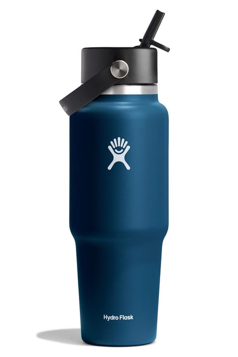 فلاسک آب Hydro Flask مدل درب پهن نیدار مخصوص سفر 946 میلیلیتر (32 اونس) - Indigo L...