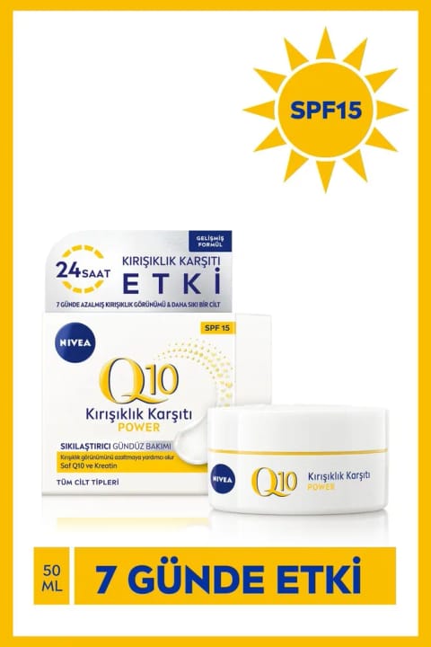 NIVEA Q10 ضد چروک و سفت‌کننده روزانه صورت 50 میلی‌لیتر با SPF15