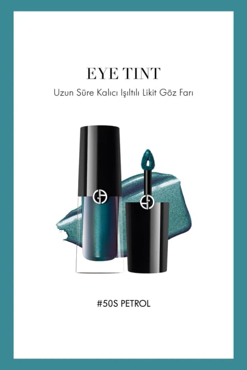 Giorgio Armani Eye Tint سایه چشم مایع درخشان ماندگار بلند 50S Petrol 3...