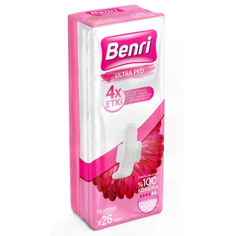 Benri نوار بهداشتی معمولی چندتایی ۲۶ عددی