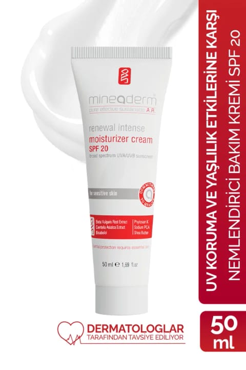 mineaderm کرم مراقبت آبرسان - Renewal Intense Moisturizer Spf 20 50 Ml