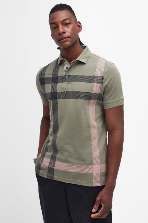 پولو یقه Barbour Blaine سایز OL38 رنگ Dusty Green