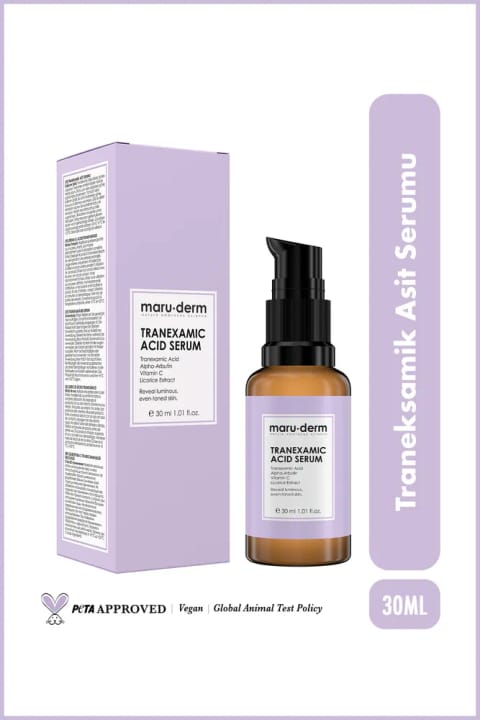 Maru.Derm Tranexamic Acid Anti-Leke Serum – یکدست‌کننده و روشن‌کننده تون پوست