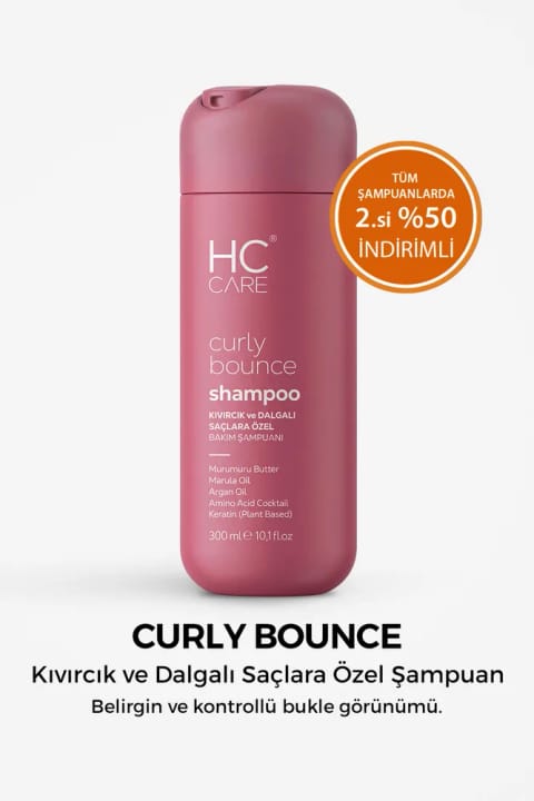 HC Care Curly Bounce شامپوی مراقبتی موهای فر و موجدار