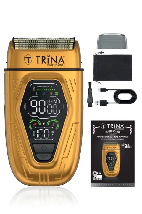 ماشین اصلاح حرفه‌ای Trina مدل زرد TRNSKLKS0014YL