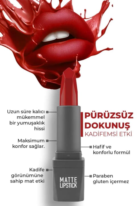 Alix Avien رژ لب مات مخملی بلندمدت با رنگ دهی غلیظ و مرطوبکننده — 417 Deep Fuchsia
