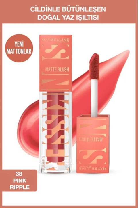 Maybelline New York Sunkisser Hazy Matte رژگونه مایع - 38 Pink Ripple