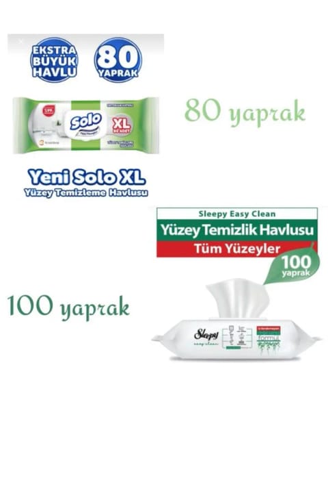 Sleepy ست دستمال نظافت سطوح Easy Clean و Solo XL