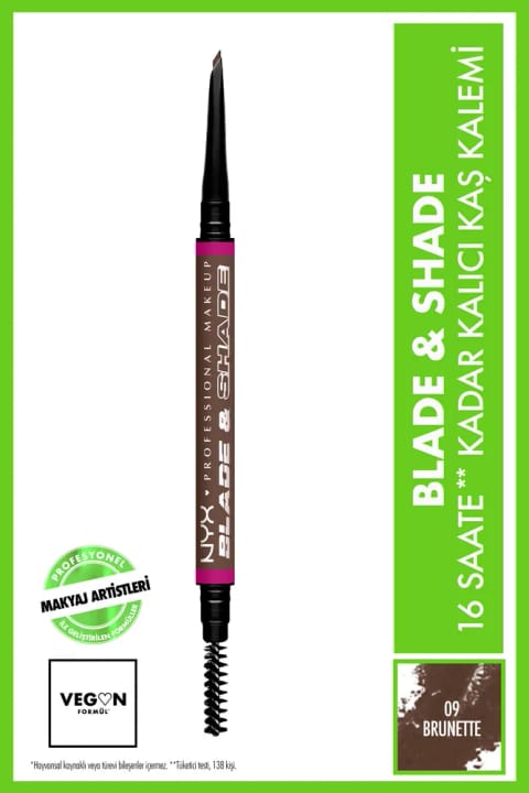 NYX Professional Makeup Blade N Shade مداد ابرو - 09 Brunette