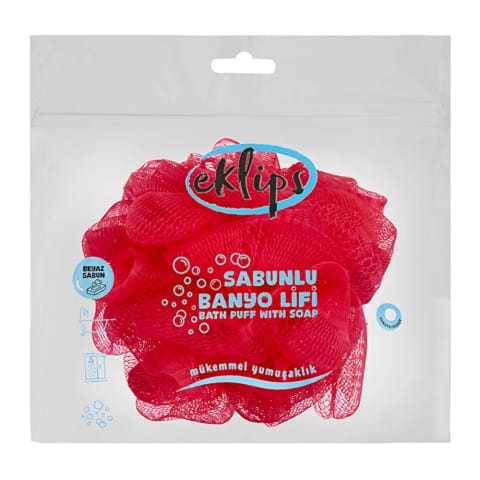 Eklips لیف حمام صابونی توتفرنگی