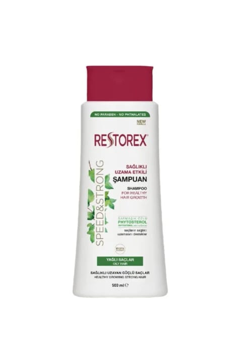 شامپو Restorex مخصوص موهای چرب با عصاره پیچک ۵۰۰ میلی‌لیتر