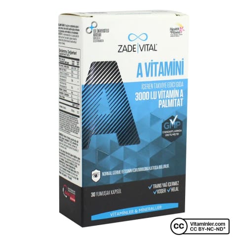 زاد ویتال ویتامین A 3000 IU 30 کپسول