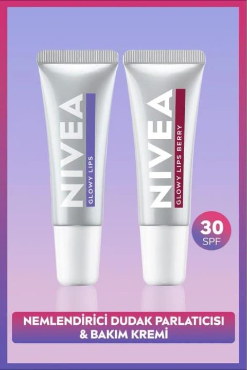 NIVEA SPF30 Glowy Lips Berry رژ لب و بالم مرطوب کننده