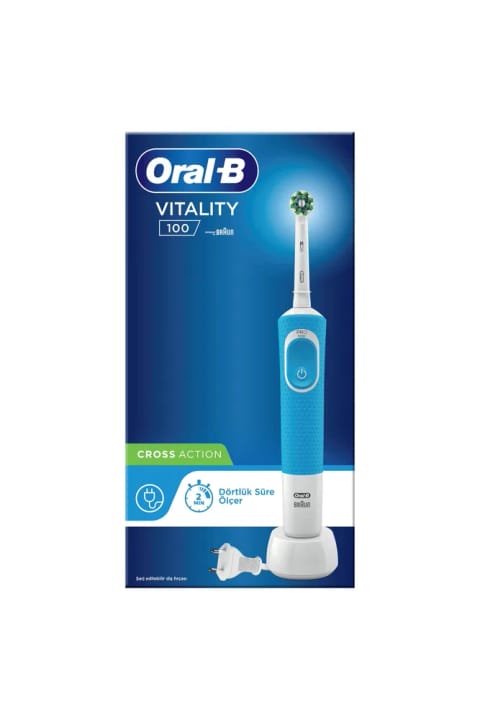 Oral-B D100 Vitality Cross Action مسواک برقی شارژی - آبی