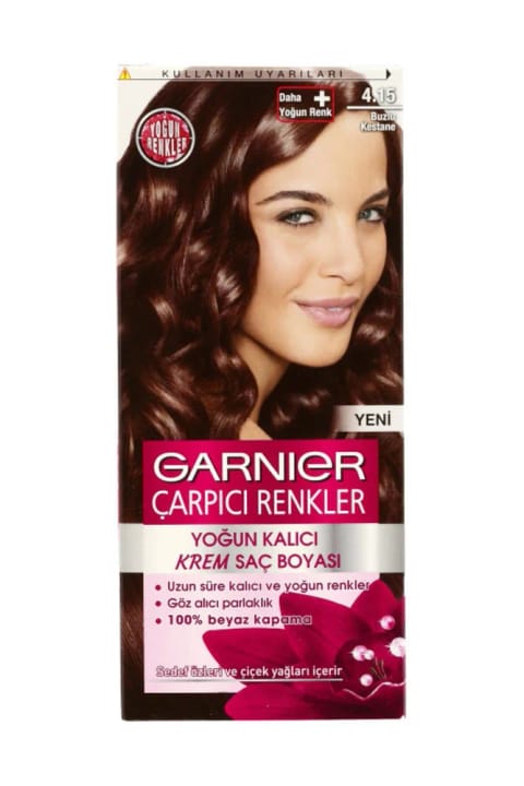 Garnier رنگ موی چشمگیر شماره 4.15 شاه بلوطی یخی