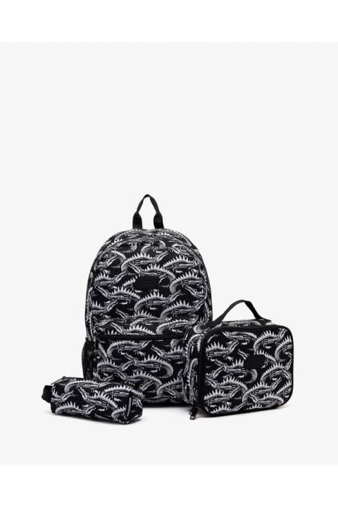 کوله پشتی پسرانه بزرگ SKECHERS B Utility Backpack Set 2.0 مشکی