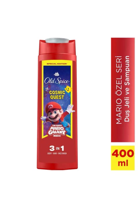 Old Spice Super Mario مردانه 3 در 1 ژل دوش و شامپو 400 میلی‌لیتر