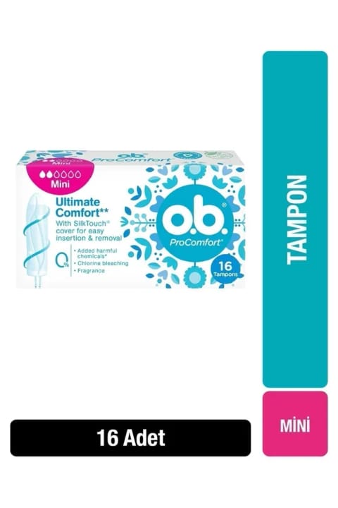 o.b. OB تامپون پرا کامفورت مینی ۱۶ عددی