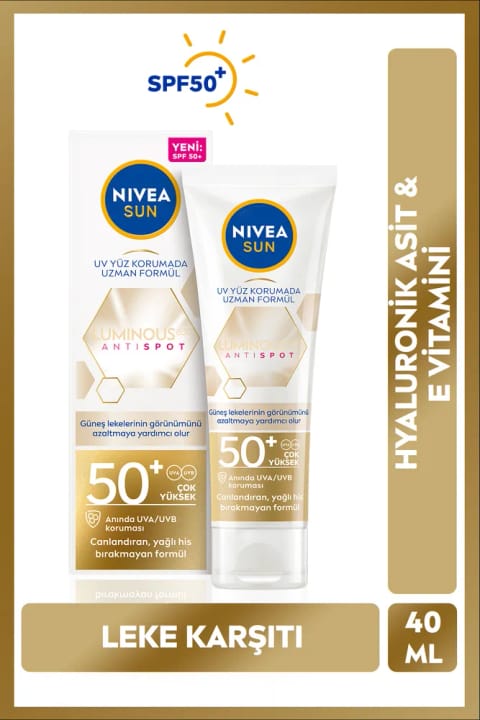 NIVEA کرم ضد لک صورت با SPF50+ و Luminous630