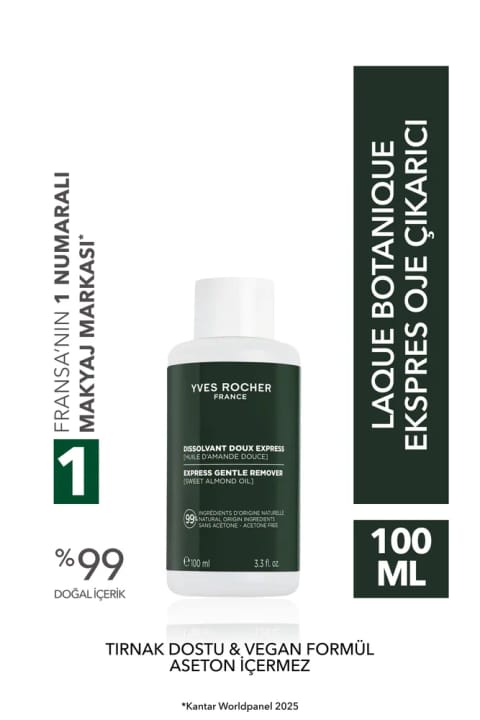 Yves Rocher پاککننده سریع لاک (100ml) - مناسب ناخن و وگان