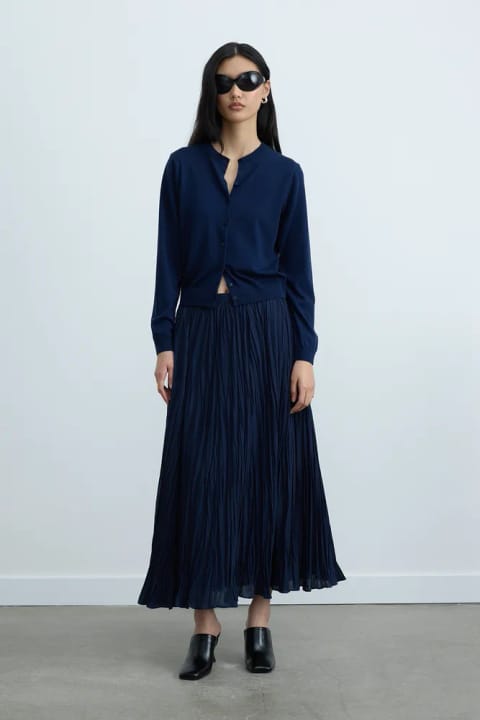 هودی بافت Lea سرمه‌ای