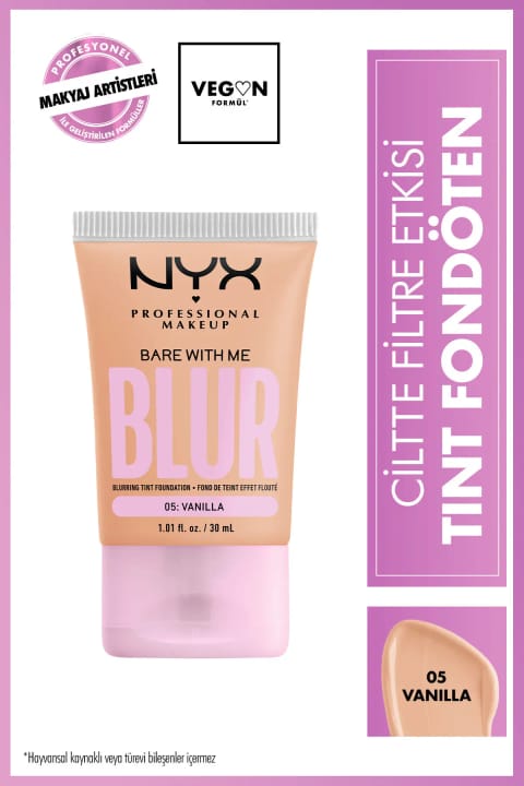 NYX Professional Makeup Blur Tint فونداسیون با افکت فیلتر - 05 Vanilla