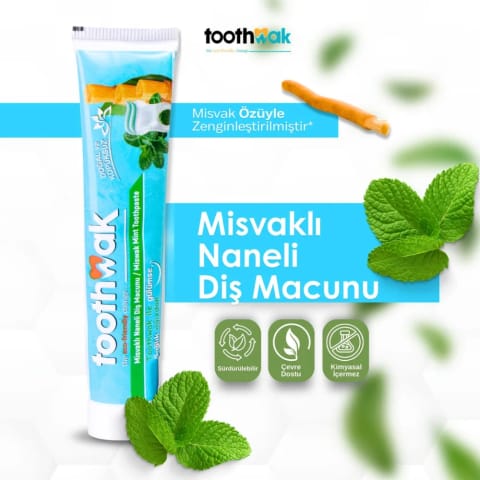 خمیر دندان Toothwak با میسواک و نعناع ۷۵ میلی‌لیتر