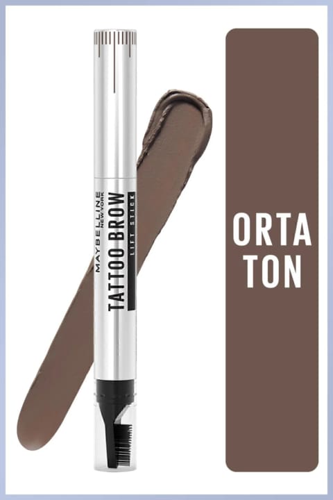 مداد ابرو Tattoo Brow Lift Stick Maybelline New York رنگ 03 قهوهای متوسط