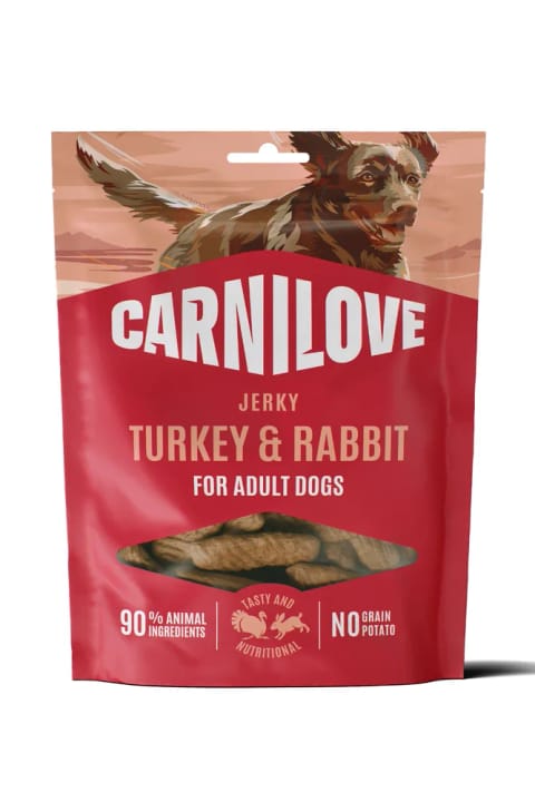 Carnilove تشویقی Jerky بوقلمون و خرگوش برای سگ بالغ 100 گرم